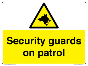 Security guards on patrol